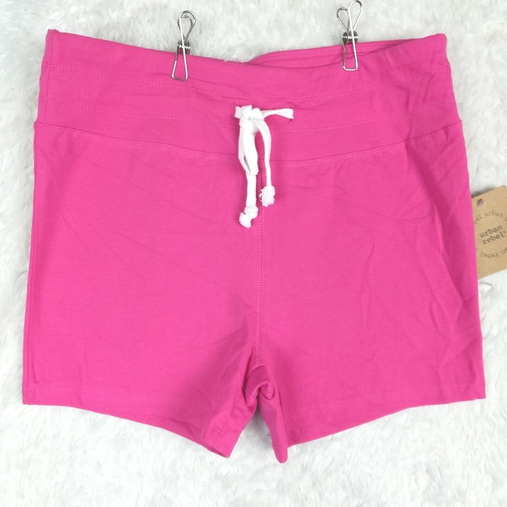 Urban Rebel Womens Shorts Biking Casual Pink Athletic‎ Lounge Stretch XL New